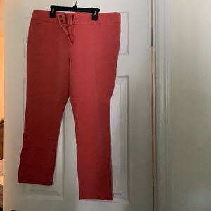 Coral/burnt orange pants